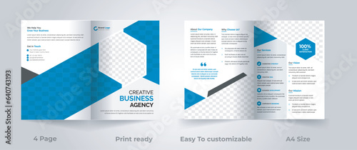 elegant bifold brochure,