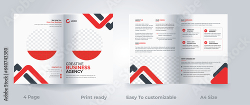 elegant bifold brochure,
