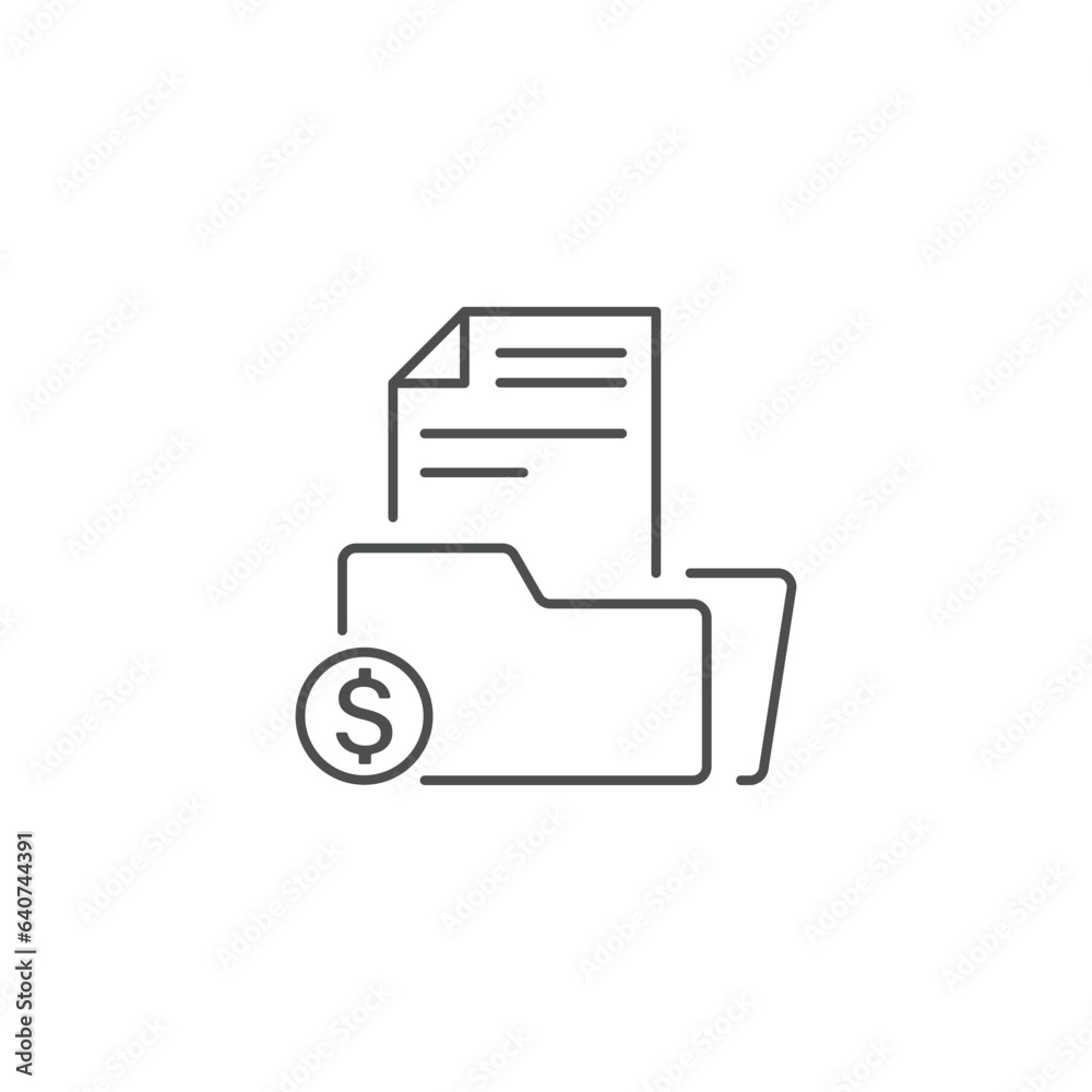 Financial Analytics Related Vector Line Icons Financial Analytics Related Vector Line Icons