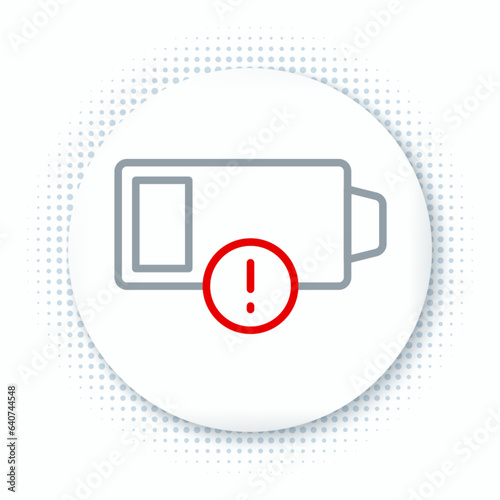 Free Download Line Battery charge level indicator icon isolated on white background. Colorful outline concept. Vector - GFXLoad