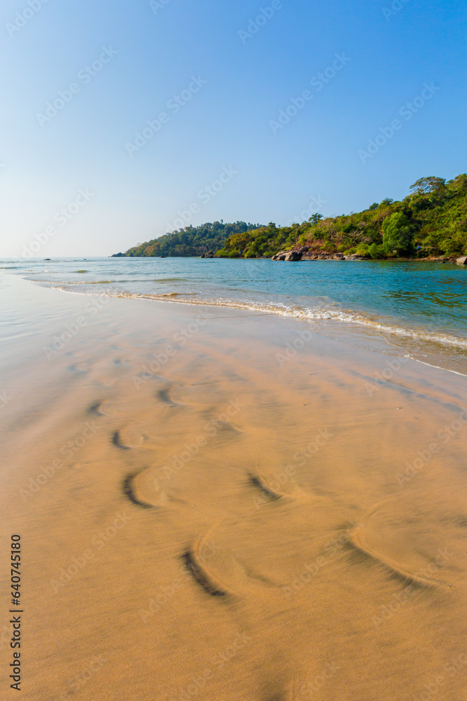 Beautiful Palolem beach in Goa India