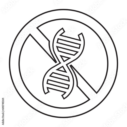 Gmo, free, genetic icon