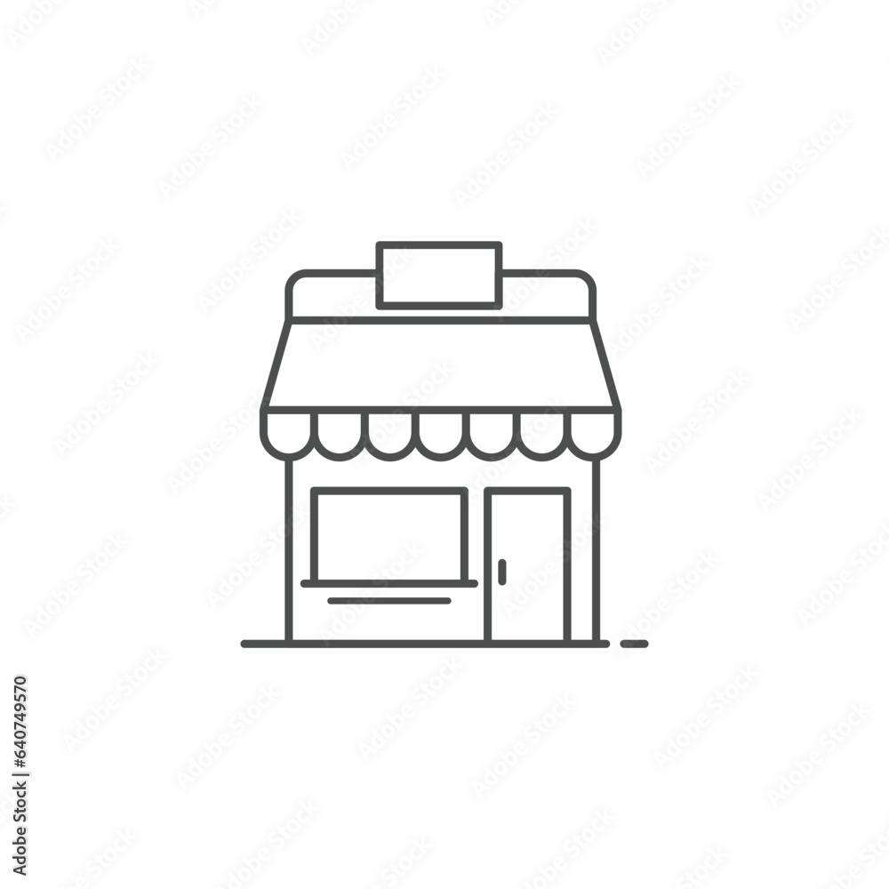 store icon line design. Store vector illustration store icon line design. Store vector illustration