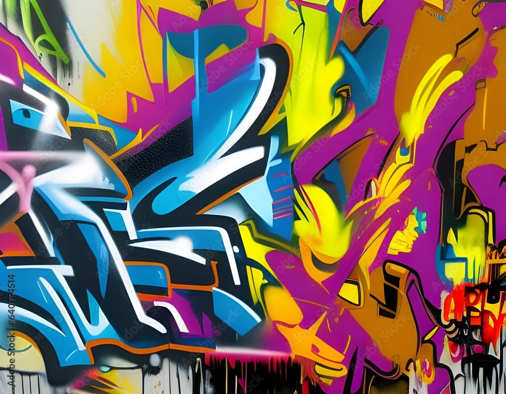Grafitti background - generative ai