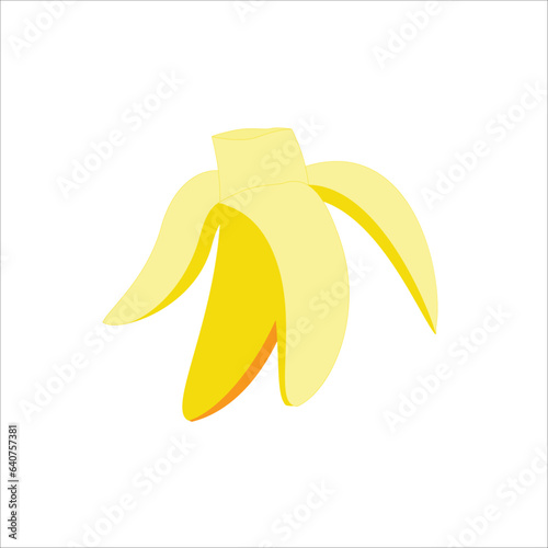 Banana bite icon design isolated on white background. Yellow banana bite modern vector illustration. Yellow banana bite flat icon style.