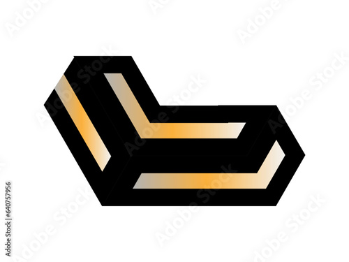 illustration of a black and white icon, abstract black and white arrows, 3d design, abstract background with hexagons, gradient type color design, gradient design vector art, beautiful pattern design,