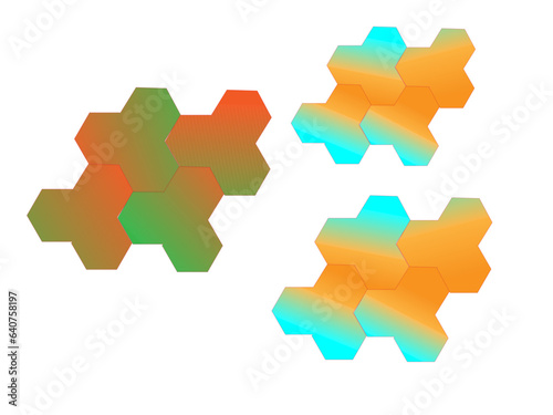 abstract background with hexagons, gradient color design, gradient design vector art, beautiful logo design, black and white design, 3d type design,
