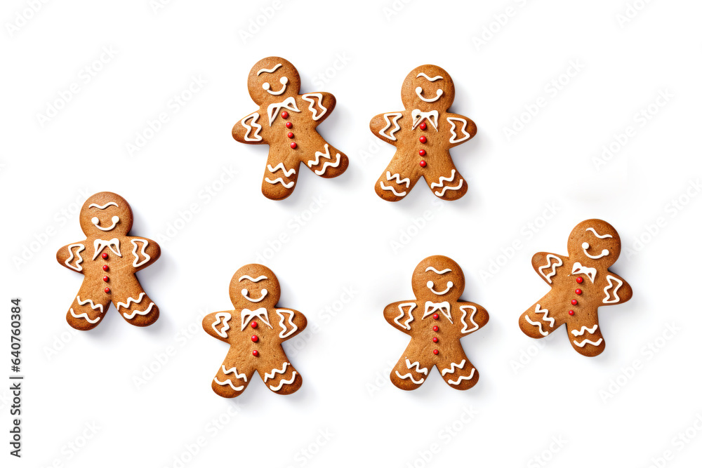 Christmas cookies in the appearance of people on the Christmas tree isolated on a white background.generative ai
Christmas cookies in the appearance of people on the Christmas tree isolated on a white background.generative ai