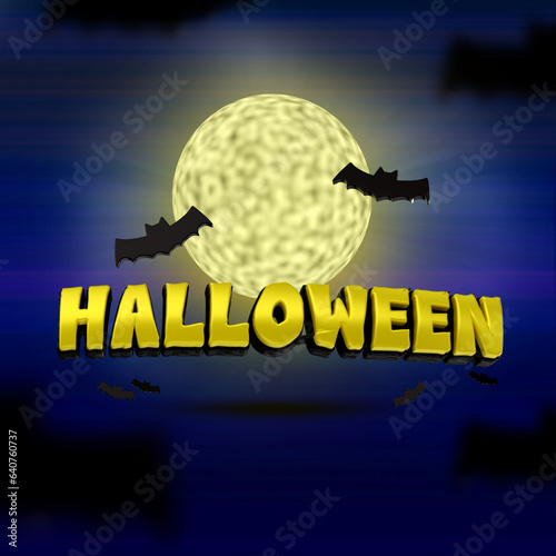 selo 3d ''halloween''.