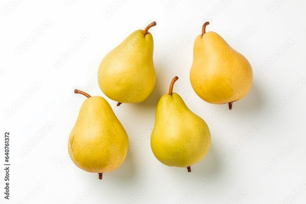 Pear fresh healthy fruit on white plain background. Isolated on solid background. Pear fresh healthy fruit on white plain background. Isolated on solid background.