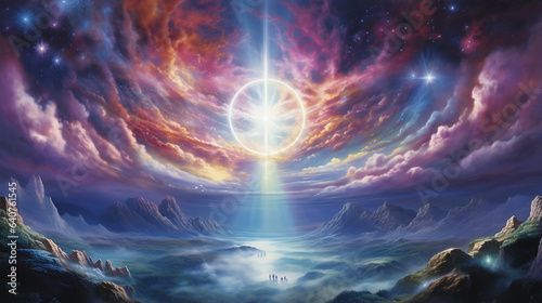 Wallpaper Mural Deus banner de energia positiva da hora dourada, Torontodigital.ca