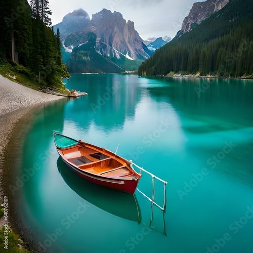 canoe on lake © Ahmad
