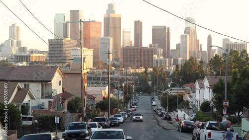 Downtown Los Angeles in the evening