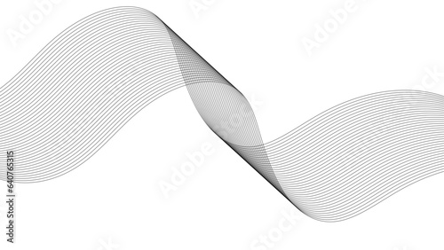 	
Technology abstract lines on white background. Undulate Grey Wave Swirl, frequency sound wave, twisted curve lines with blend effect.	
