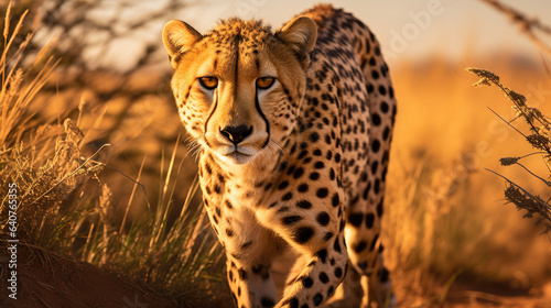 cheetah in the wild.Generative Ai