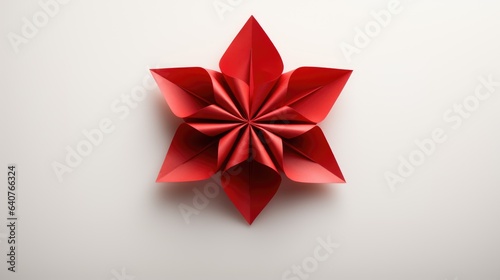 red bow on a red background