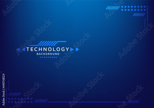 abstract futuristic background blue technology network for social media posts, mobile apps, sci fi frame Hud Ui. Ai Artificial intelligence. Banner, presentation, cover, modern design vector