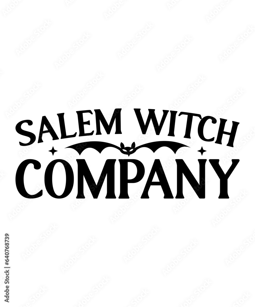 salem witch company svg design, salem witch company t-shirt design, halloween design