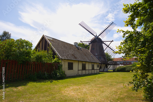 Old windmill in Brøndbyvester, a south-western suburb of Copenhagen, in Denmark.