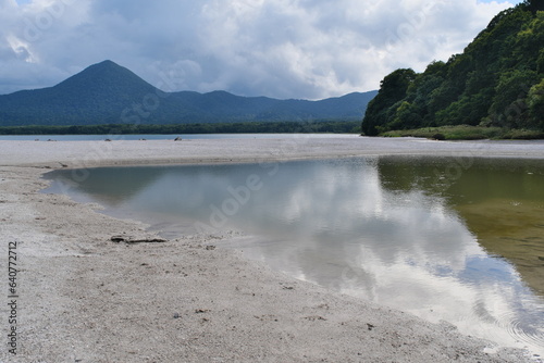 恐山 宇曽利湖　Mt. Osorezan Lake Uzori photo