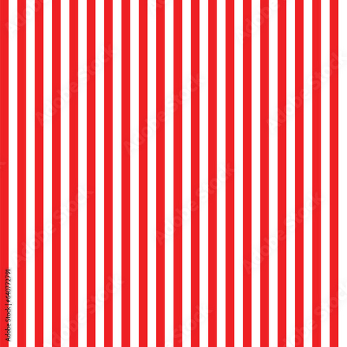 Vertical stripes, red white pattern, vector illustration 