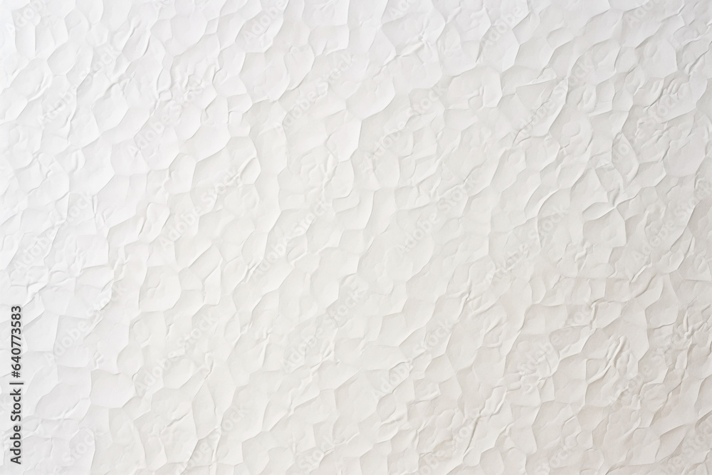 Fototapeta premium Image of textured background creative design of white crumpled paper pattern and generative AI