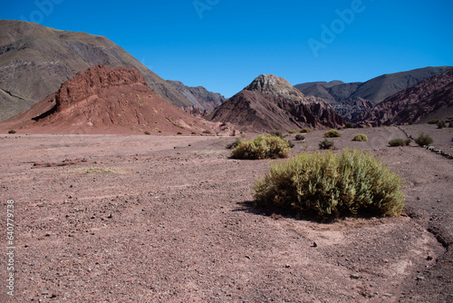valle arcoiris during a sunny day, antofagasta, atacama, chile