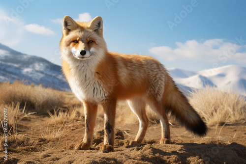 Close-up photo of fox in nature