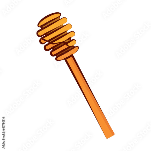 Isolated hand drawn honey stick Vector