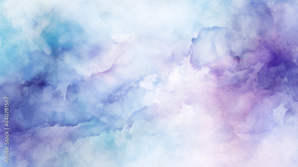 Soft Watercolor Background with Cool Hues