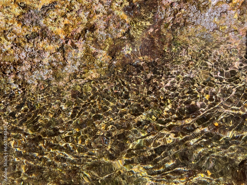 Sea water underwater rippled clear shiny surface. Sea water underwater rippled clear shiny surface.