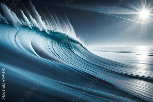 abstract background with waves  a closeup of a wave in the ocean.