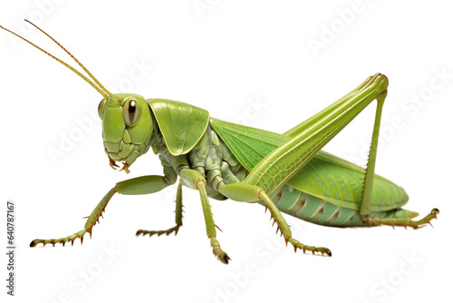 Realistic Grasshopper Isolated on Transparent Background - Generative AI © Happymoon
