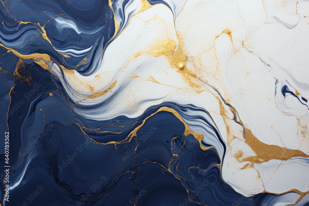 blue and white marble texture with gold inlays