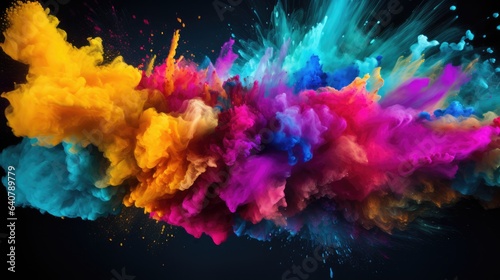 colorful powder explosion - stock concepts