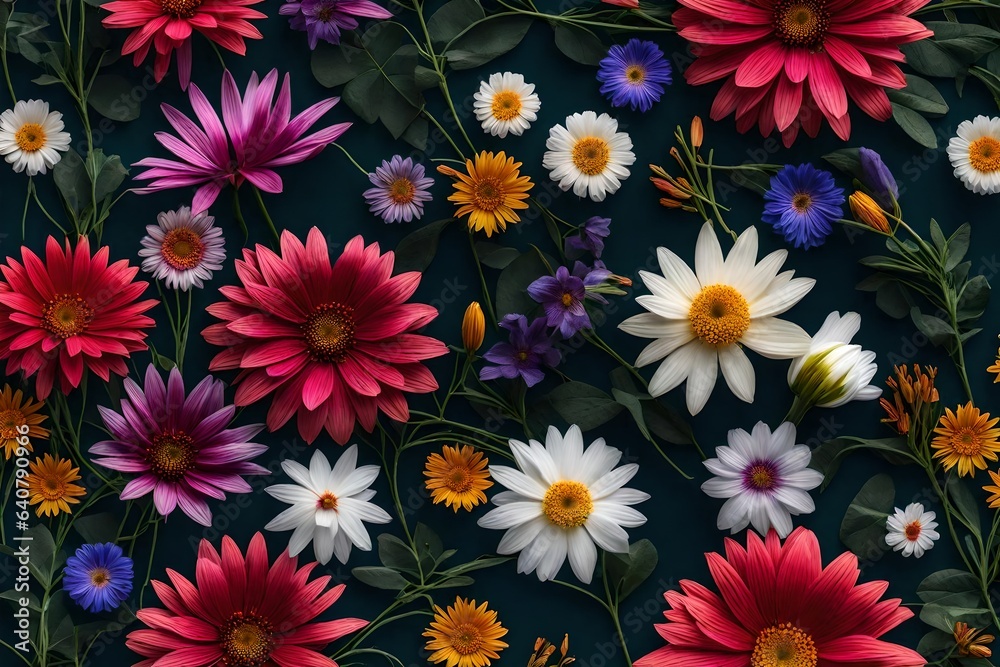 a floral pattern that celebrates the beauty of endangered or rare flowers, bringing attention to the importance of conservation - AI Generative a floral pattern that celebrates the beauty of endangered or rare flowers, bringing attention to the importance of conservation - AI Generative