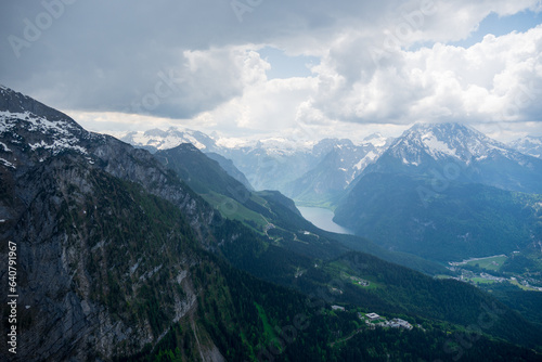 Panoramic view from Kehlsteinhaus  also known as Eagle s Nest. Bavaria  Germany.