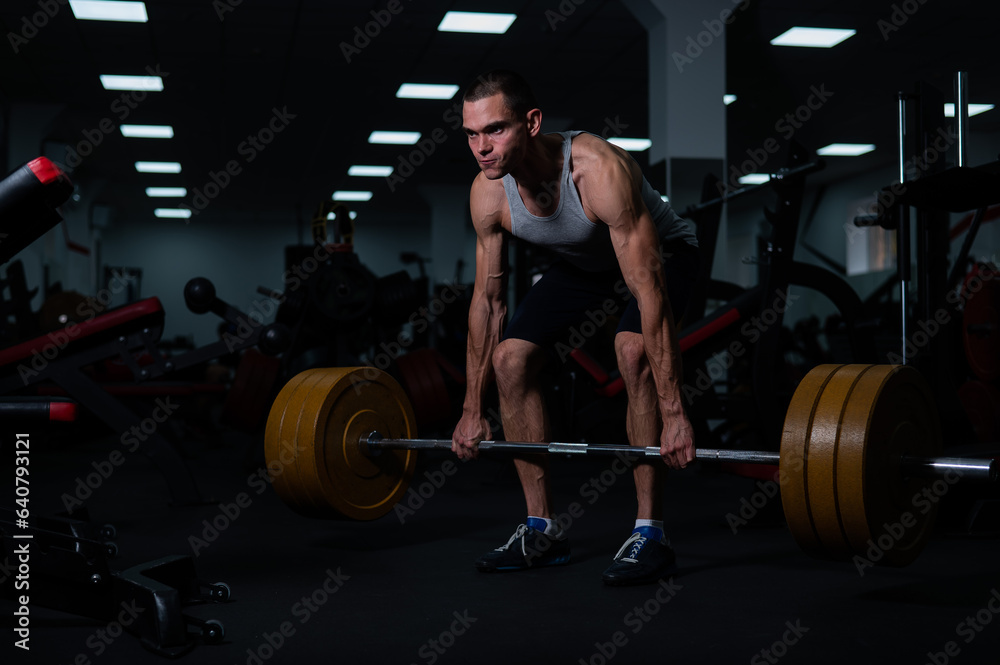 Caucasian man doing bicep exercises with dumbbells in the gym. Caucasian man doing bicep exercises with dumbbells in the gym.