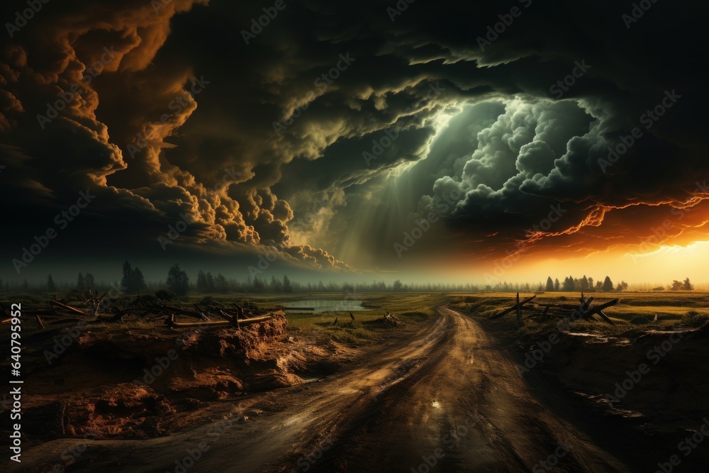 custom made wallpaper toronto digitalmajor storm created by climate change