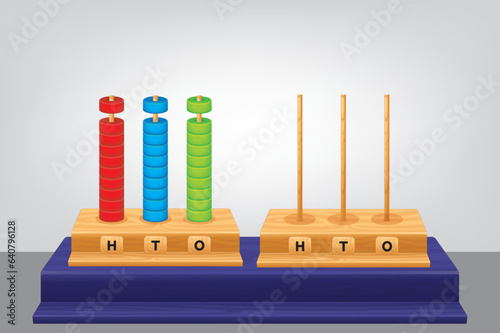 number outlet isolated on white background, beads on a rod, educational item, mathematics rules