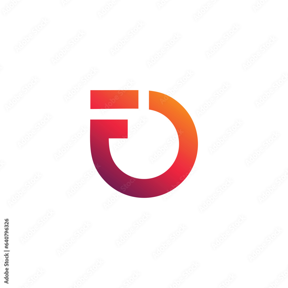 Letter F logo design element vector with modern style Letter F logo design element vector with modern style