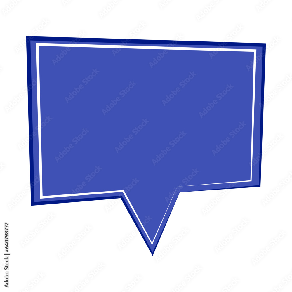 Speech bubble icon. Flat design. Isolated white background Speech bubble icon. Flat design. Isolated white background