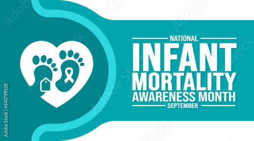 September is National Infant Mortality Awareness Month  background template. Holiday concept. background, banner, placard, card, and poster design template with text inscription and standard color. 