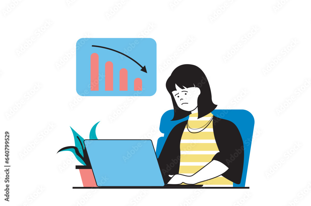 Crisis management concept with people scene in flat web design. Desperate women trying to create strategy of financial crisis. Vector illustration for social media banner, marketing material. Crisis management concept with people scene in flat web design. Desperate women trying to create strategy of financial crisis. Vector illustration for social media banner, marketing material.