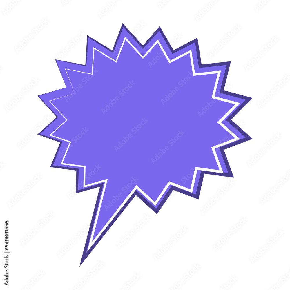 Speech bubble icon. Flat design. Isolated white background Speech bubble icon. Flat design. Isolated white background