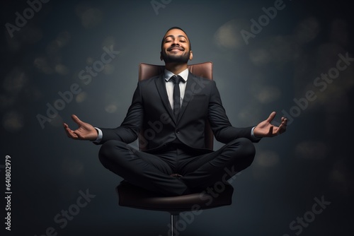 Healthy business employee relaxation. co-worker. suit. office