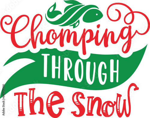 Chomping through the snow