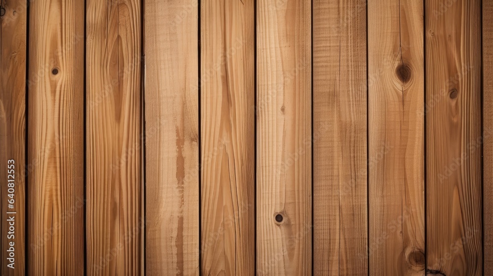 Fototapeta premium Brown vertical wood texture background.