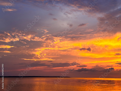 Sunset over Pamlico Sound