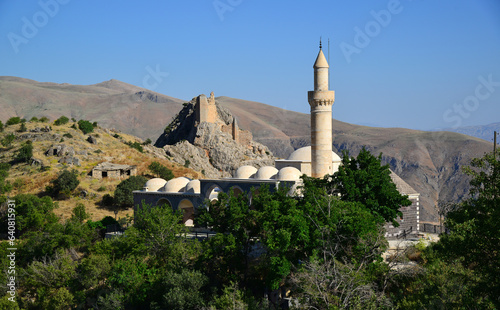 Located in Pertek, Turkey, the Sagman Mosque and Tomb was built in 1555.